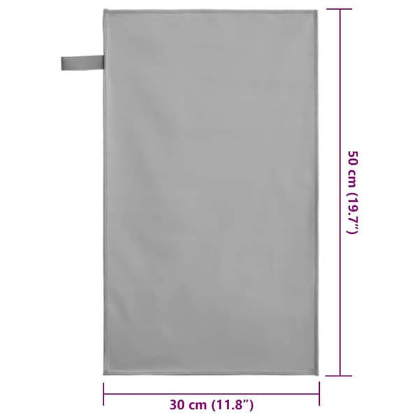 Sporthanddukar 2 st Mörkgrå 50 x 30 cm