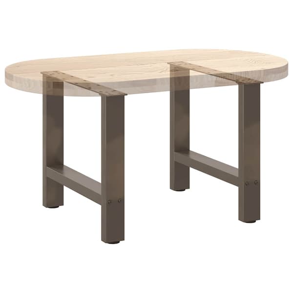 Soffbordsben naturstål 2 st 60x(42-43) cm stål