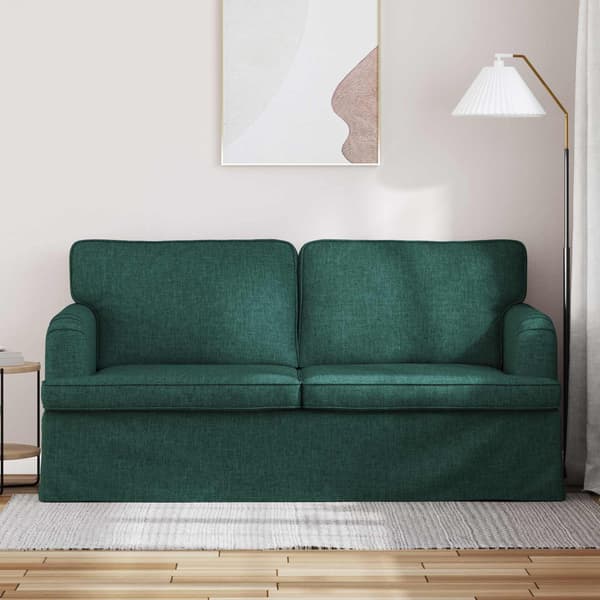 Soffa Mörkgrön 162 x 80 x 85 cm tyg