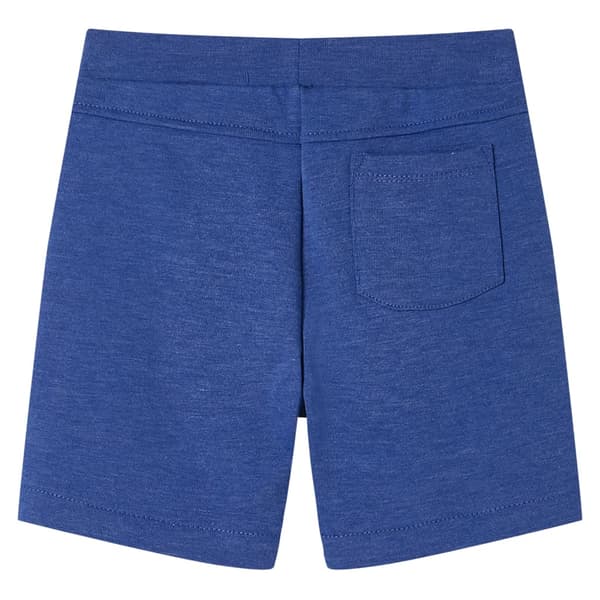 Barnshorts med snöre blå melange 128