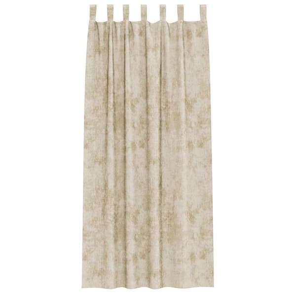 Sammetsgardiner 2 st Kräm 225 x 140 cm Sammet