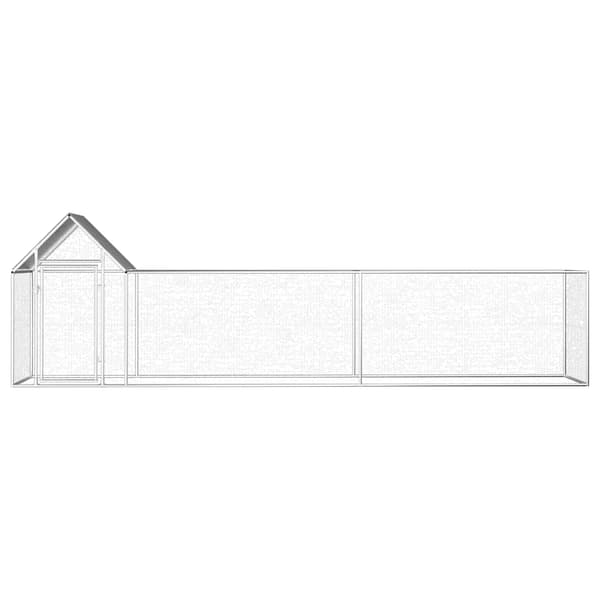 Hönsbur 5x1x1,5 m galvaniserat stål