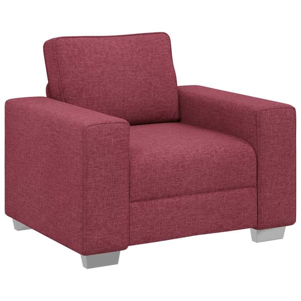Soffstol Vinröd 100 cm tyg