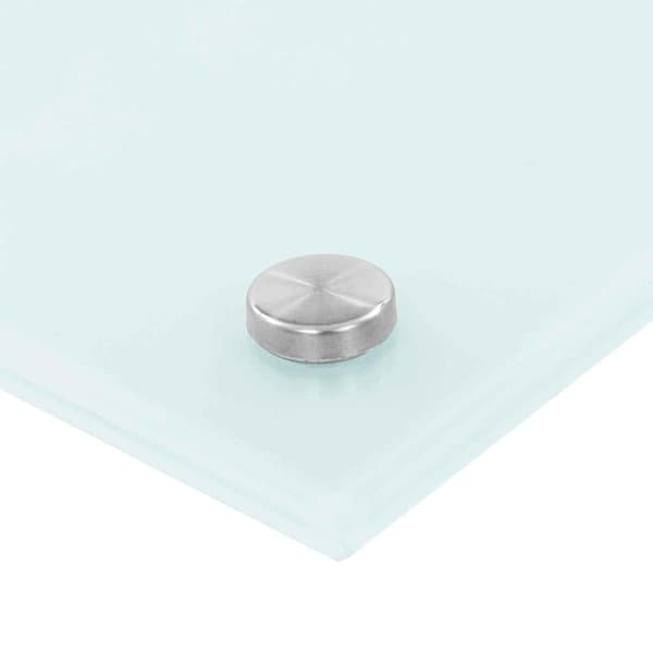 Köksskydd 2 st Vit 90 x 50 cm härdat glas