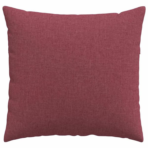Sofakuddar 2 pcs Vinröd 50 x 50 cm tyg