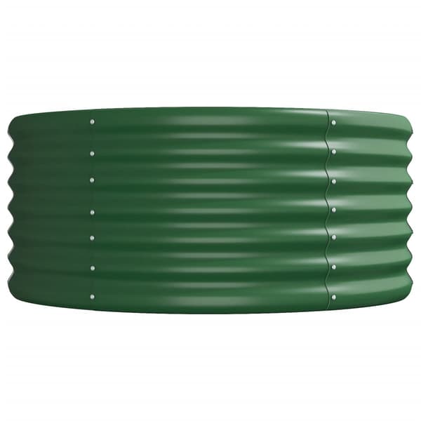 Odlingslåda galvaniserat stål 620x80x36 cm grön