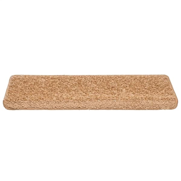 Trappmattor 30 st 65x21x4 cm beige rektangulär kant
