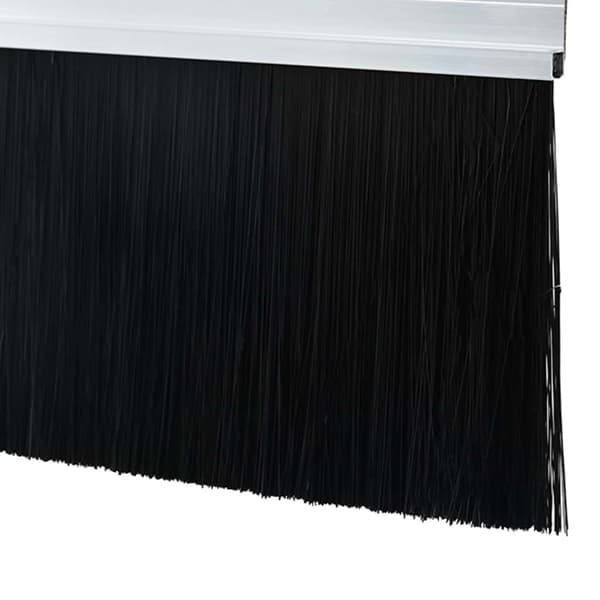 Självhäftande dörrborstlist 6 pcs Silver 100 cm