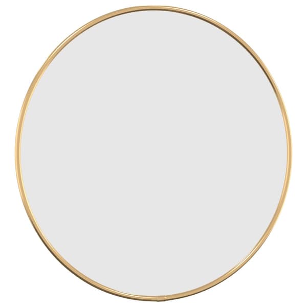 Väggspegel guld Ø 40 cm rund