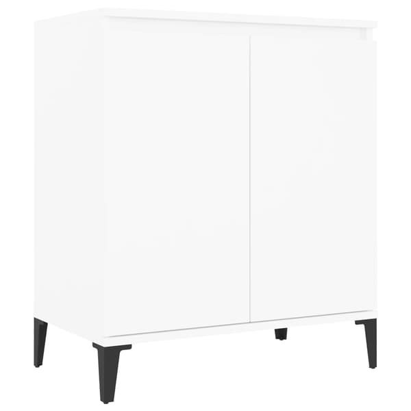 Skåp vit 60x35x70 cm konstruerat trä