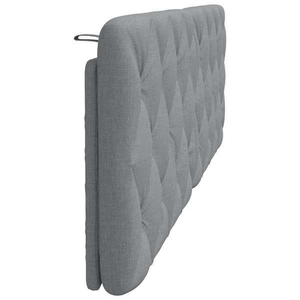 Headboard Cushion Light Grey 160 cm Fabric
