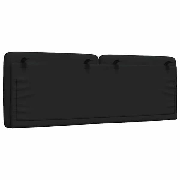 Headboard Cushion Black 120 cm Fabric