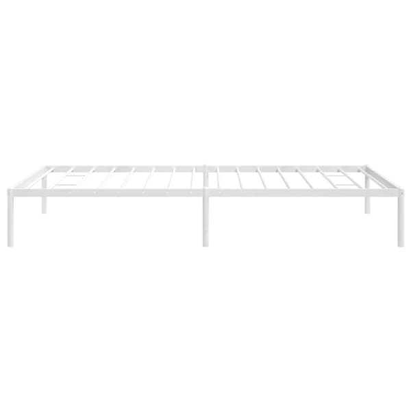 Sängram metall vit 100x200 cm