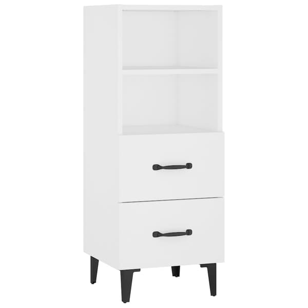 Skåp vit 34,5x34x90 cm konstruerat trä