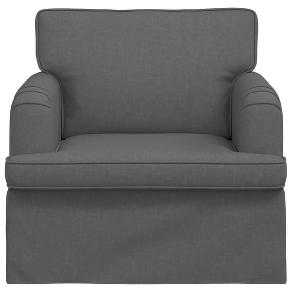 Soffa Mörkgrå 84 x 80 x 85 cm tyg