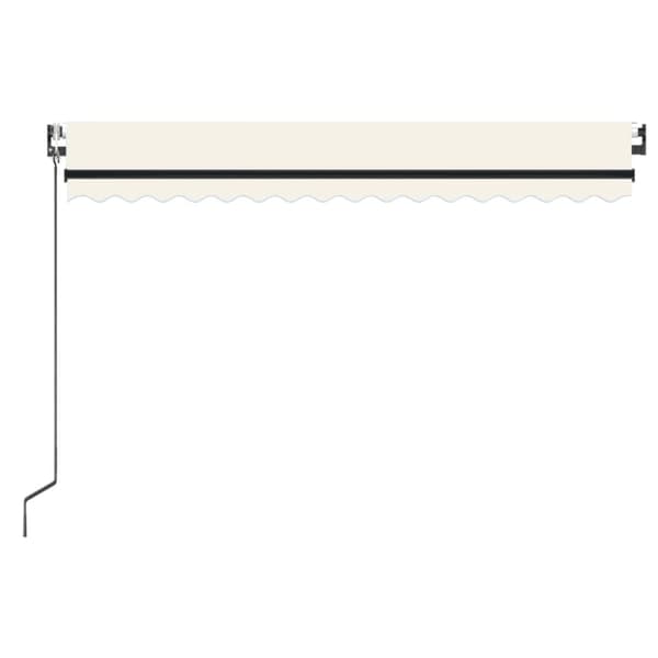 Automatisk markis 400x350 cm gräddvit