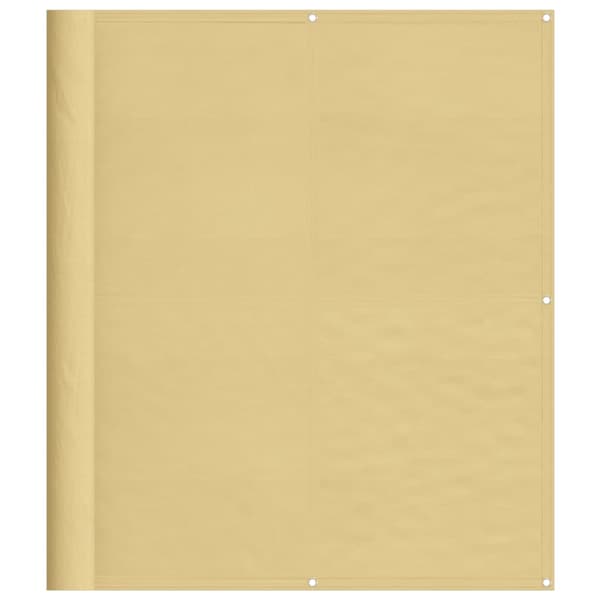 Balkongskärm sand 120x600 cm 100% polyester oxford