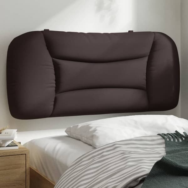 Headboard Cushion "Hvar" Dark Brown 80 cm Fabric