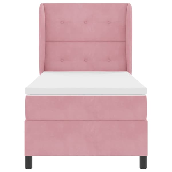 Bäddfjäder med madrass Rosa 200 x 90 cm Polyester
