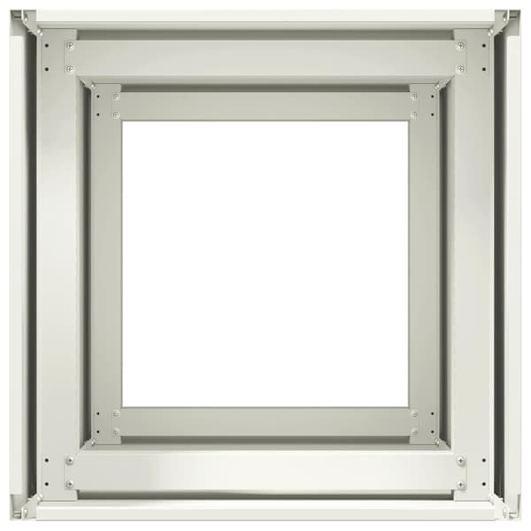 Odlingslåda vit 40x40x80 cm kallvalsat stål
