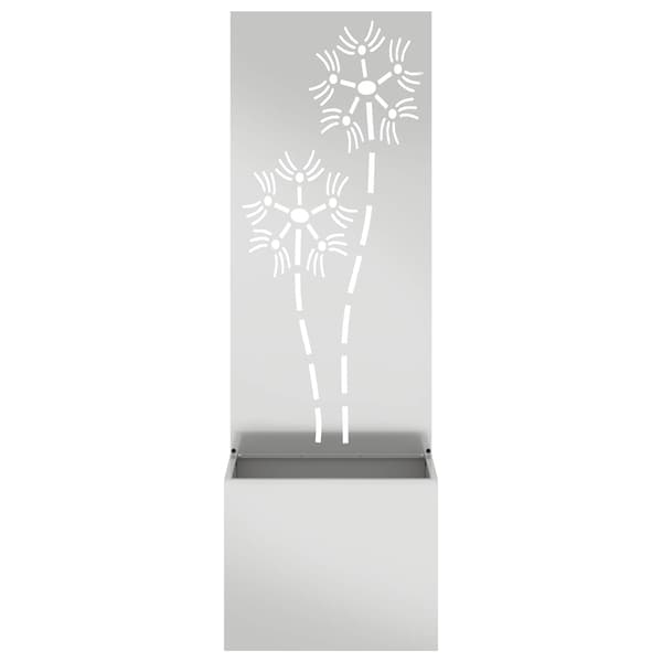 Trädgårds integritetsskärm Silver 50 x 150 cm Galvaniserat stål