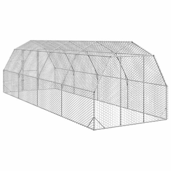 Hönsgård 2,5x8x2,25 m galvaniserat stål