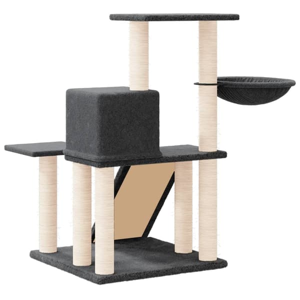 Klösträd med sisalpelare mörkgrå 82 cm