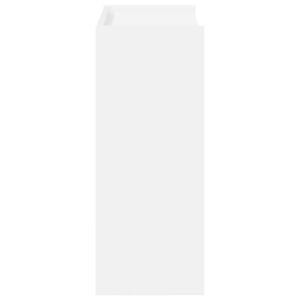 Skohylla vit 60x25x62 cm konstruerat trä