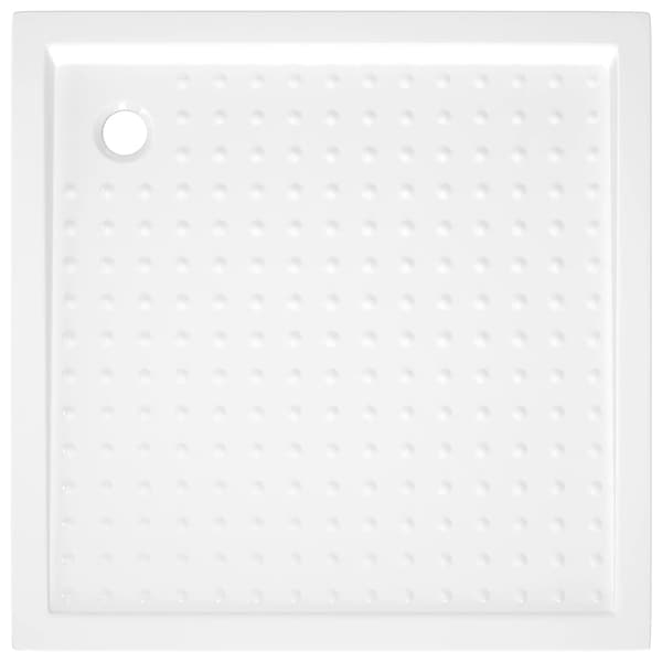 Duschkar med prickar vit 90x90x4 cm ABS