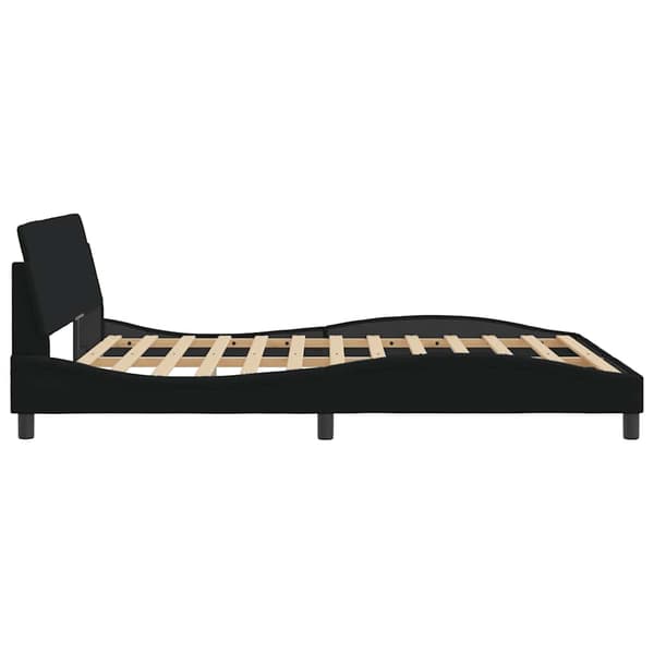 Bed Frame "Dover" Black 160x200 cm Fabric