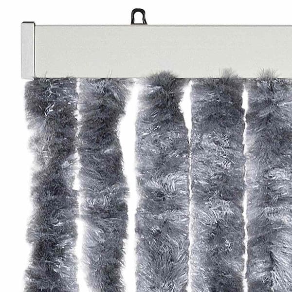 Insektsdraperi silver 56x185 cm chenille