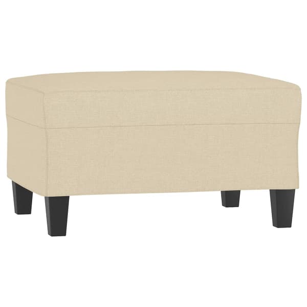 Fotpall gräddvit 70x55x41 cm tyg