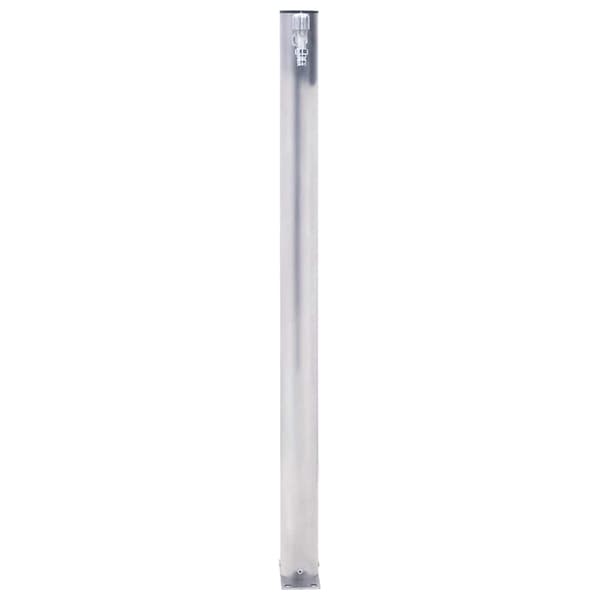 Vattenpost 100 cm rostfritt stål rund