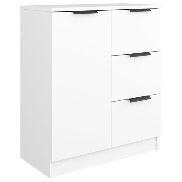 Skänkar 2 st vit 60x30x70 cm konstruerat trä