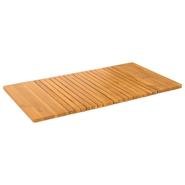 Badmatta Enfärgad Brun 100 x 55 cm trä