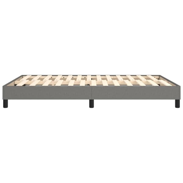 Boxspring-sängram mörkgrå 140x190 cm tyg