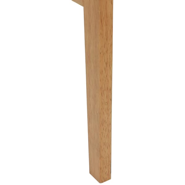 Matstol 2 pcs Naturfärg Massiv Gummiträ