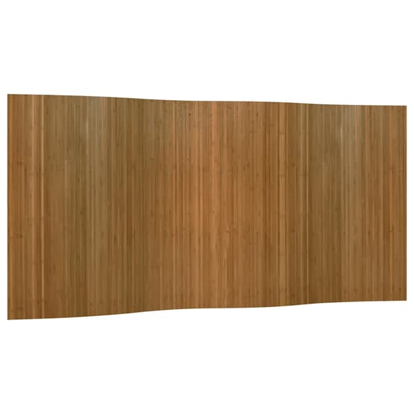 Rumsavdelare brun bredd 400 cm höjd 165 cm bambu