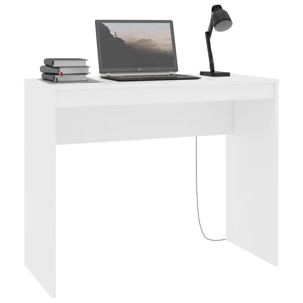 Skrivbord vit 90x40x72 cm konstruerat trä