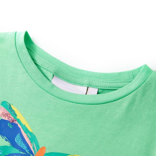 T-shirt för barn ljusgrön 104