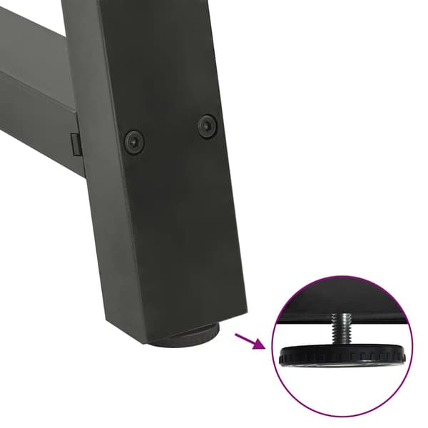 Soffbordsben A-formade 2 st antracit 40x(30-31) cm stål