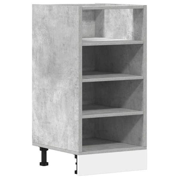 Underskåp "Riga" betonggrå 40x44,5x81,5 cm konstruerat trä