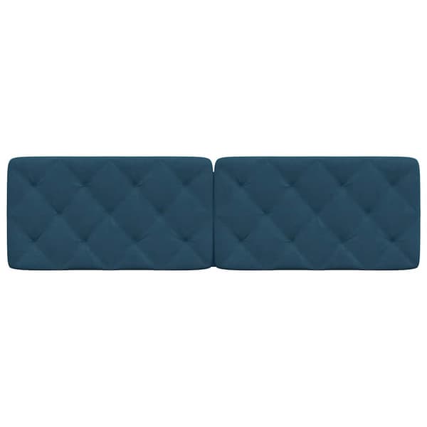 Headboard Cushion Blue 180 cm Velvet