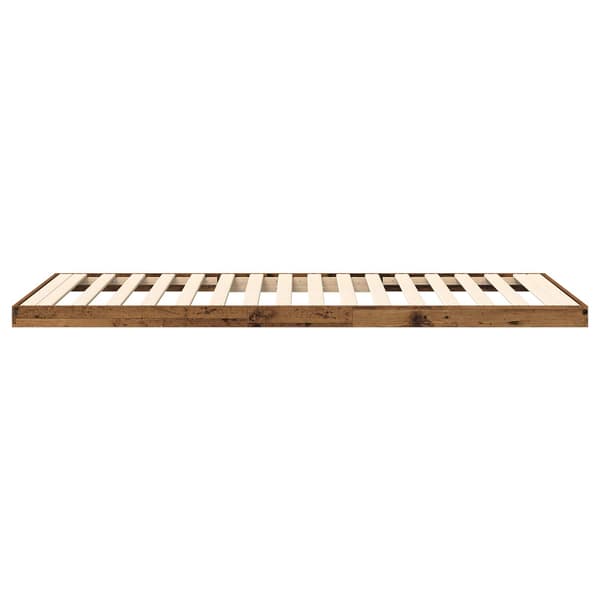 Sängram Gammalt trä 75 x 190 cm Konstruerat trä