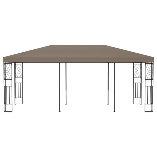 Paviljong 6x3 m taupe tyg