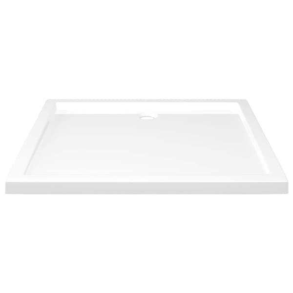 Duschkar rektangulärt ABS vit 80x90 cm
