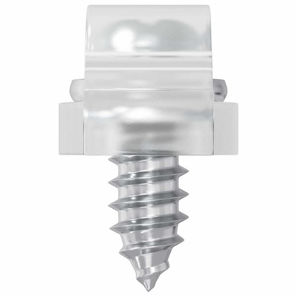 LED Strip Clips 23,8 mm 2 pcs Transparent Plast och Järn