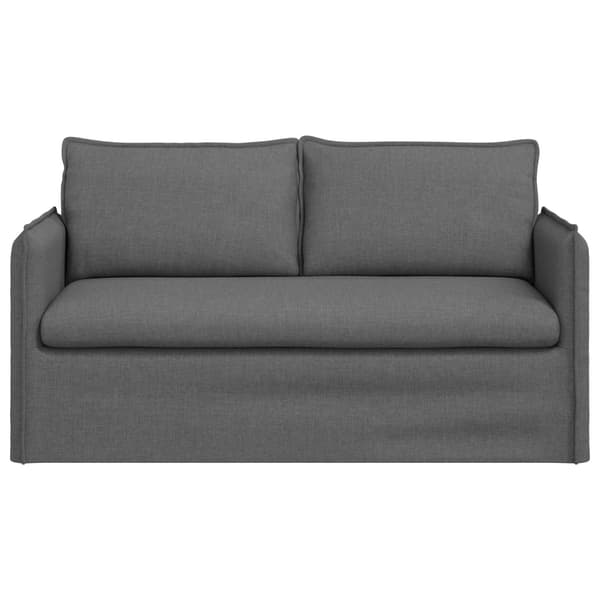 Soffa Mörkgrå 156 x 82 x 85 cm tyg