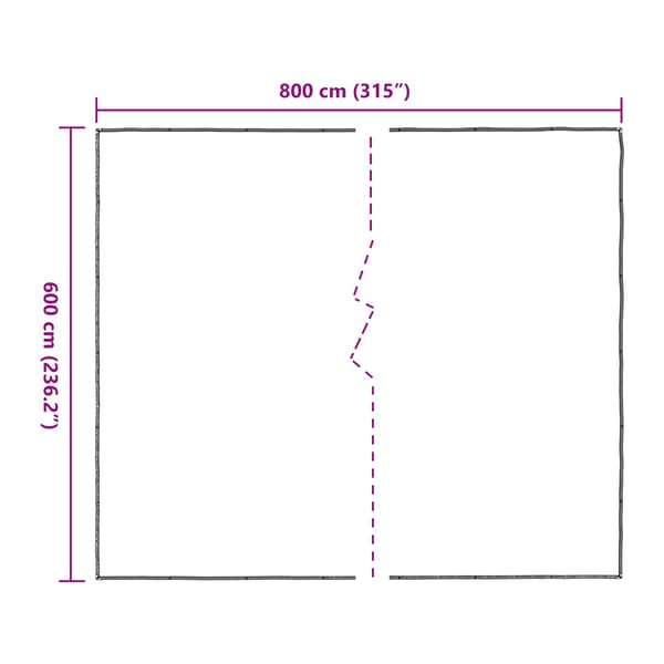 Växtskydd Transparent 6 x 8 m PE