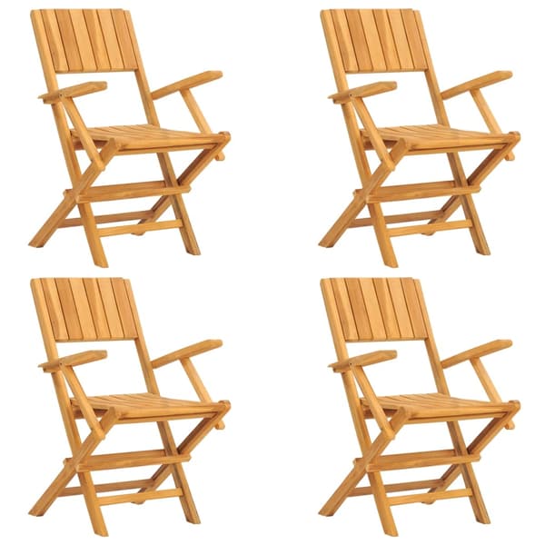 Matgrupp för trädgården 5 delar massiv teak
